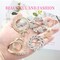 Scarf Tie Buckle Rings for Women,12PCS Metal Party T Shirt Pearls Rhinestone Clips,Clothes Corner Knotted Button for Women Girls Decorative Accessories TXZWJZ